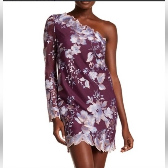 New Free People Rosalie Embroidered Dress 💜 Sz 2 NWT - Picture 7 of 12